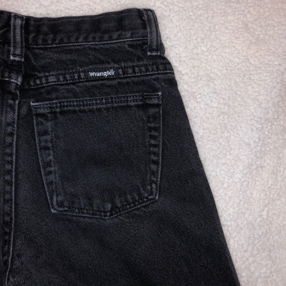 Wrangler black straight leg denim